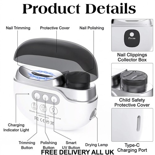 Electric nail clippers - nail,